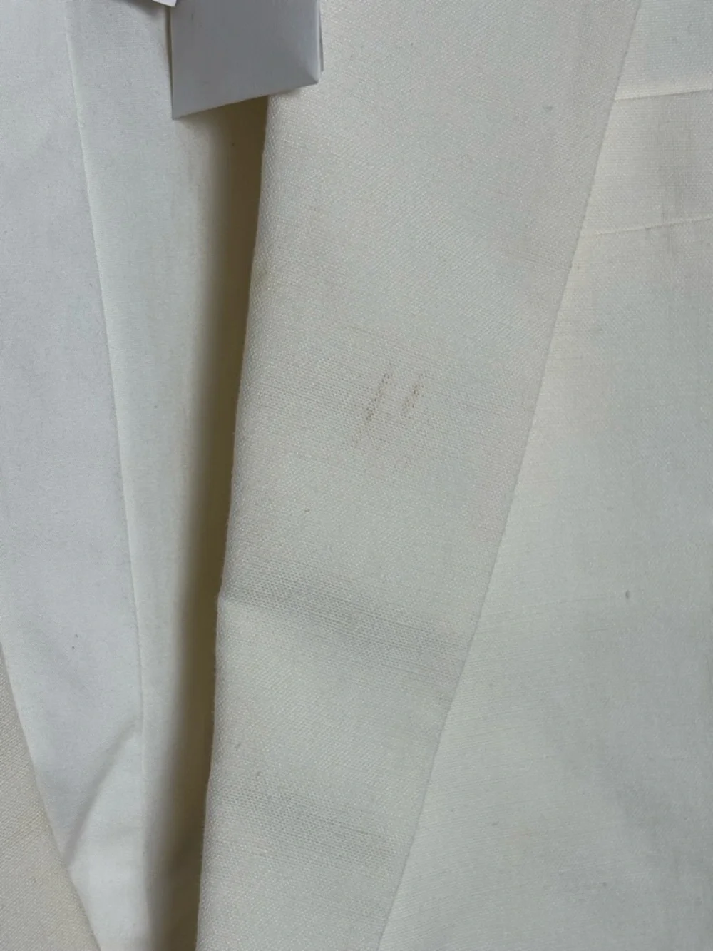 Bonpoint Boys Aristide Linen Blend Suit Jacket In Off White/ Cream Size 14A